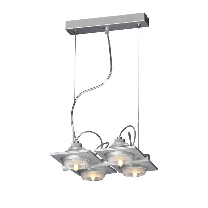 Comer 4 - Light Polished Chrome Kitchen Island Pendant