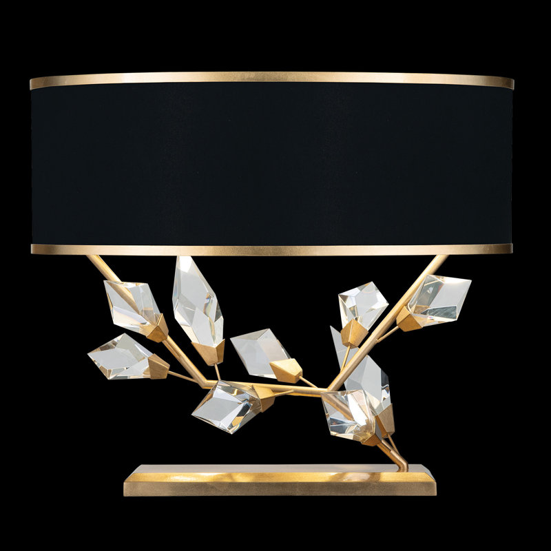 Foret Metal Table Lamp, Black, Gold