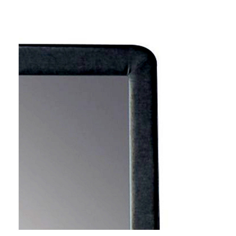 Valda Light Gray Fabric Mirror