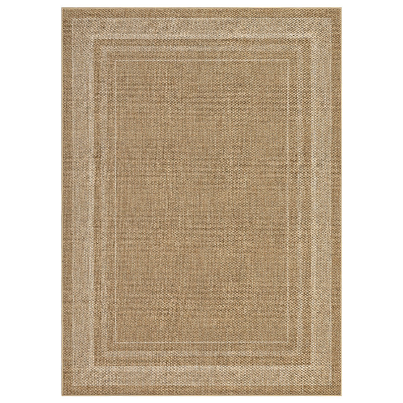 Rectangle Indoor / Outdoor Washable Area Rug, Beige, 160*230cm