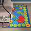 Tapis bleu / rouge ABC-1611211