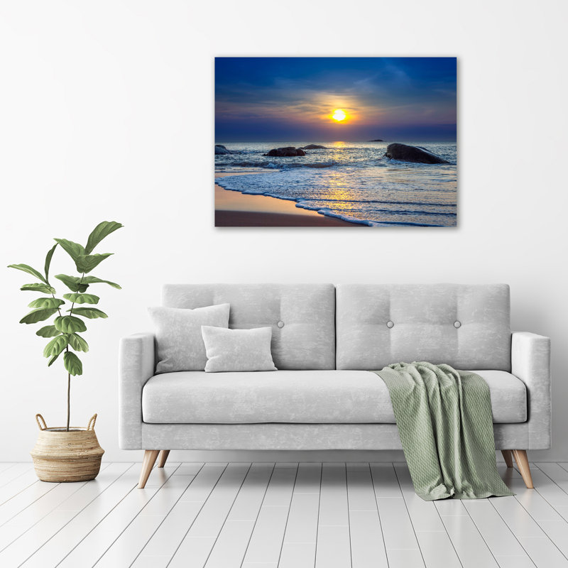 Sunset Sea - Wrapped Canvas Print