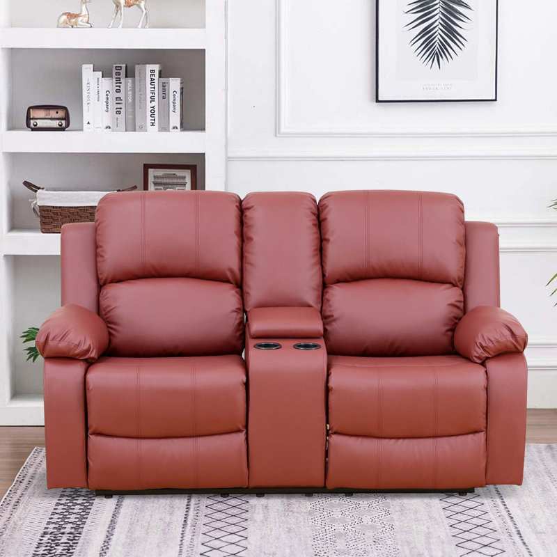 Siège de cinéma en tissu Elixander, Rouge