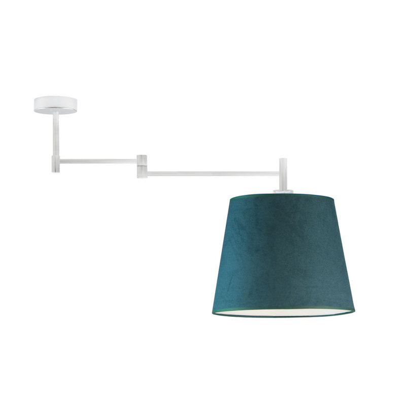 Ducor Fabric Semi Flush Mount, Green