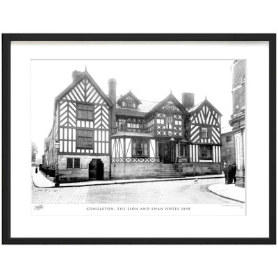 Congleton, The Lion And Swan Hotel 1898 by Francis Frith - Single Picture Frame Print