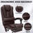 Massage  Executive Chair Ergonomic Office Chair with Footrest-974515849