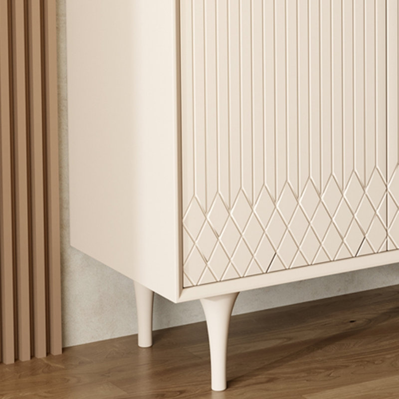 Armoire d'appoint porche clair de luxe blanc crème