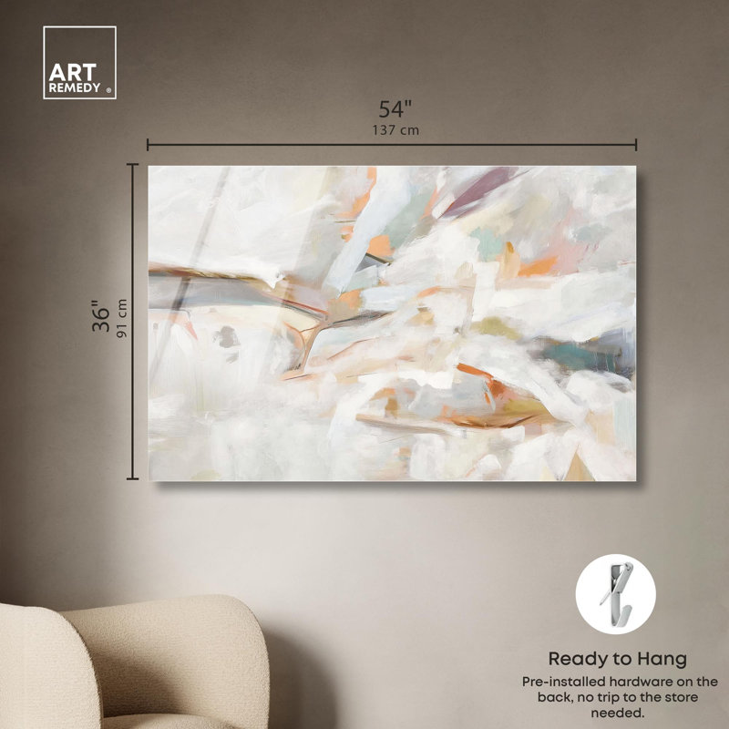 Impression sur acrylique Alabaster Interlude II Boho par Art Remedy, H 36 po x l 54 po