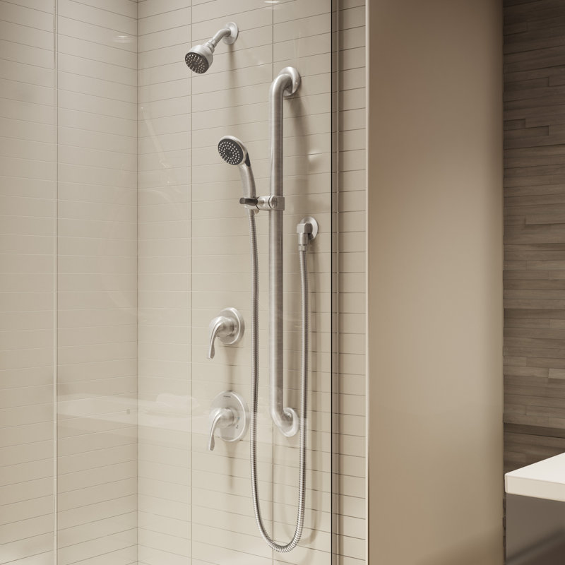 Système de douche à pression équilibrée Origins, Nickel satiné