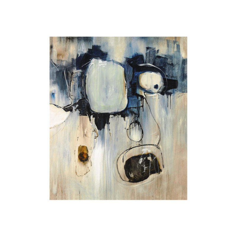 Blue Dawn Print, 60" H x 50" W, Marble Glaze