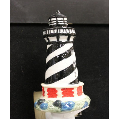 Striped Lighthouse Night Light