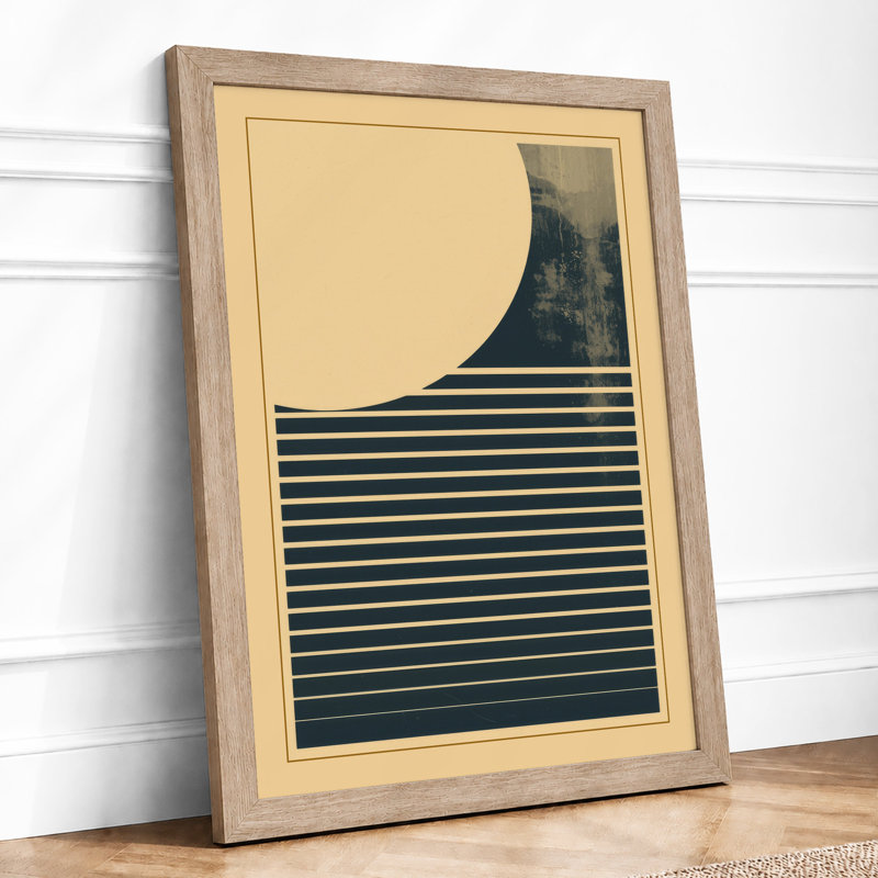 Forest In Stripes Minimalist - Print, Oak, A3 - 42.0 x 29.7 cm