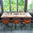 Discover Modern Elegance - Rectangle Dining Table with Mango Wood Top and Sturdy Spider Legs-832280148