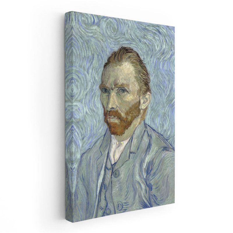 Autoportrait de Vincent Van Gogh, 1889 - reproduction d'art sur toile, H 48 po x l 32 po
