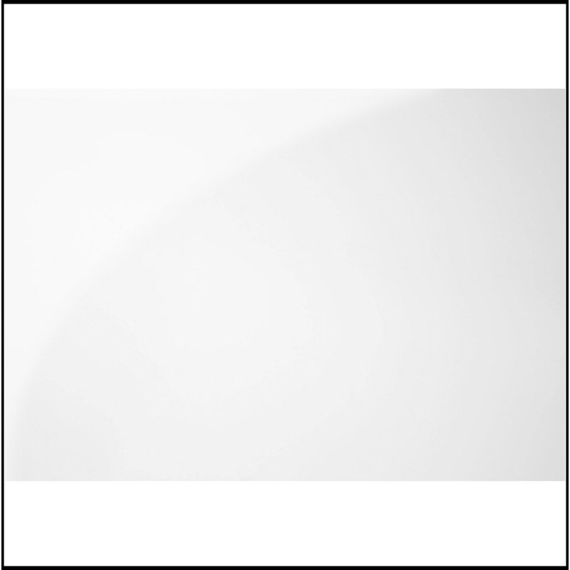 Table d'appoint, console, vestibule, étroit, canapé, salon, chambre à coucher, stratifié blanc brillant, verre trempé transparent, contemporain, moderne