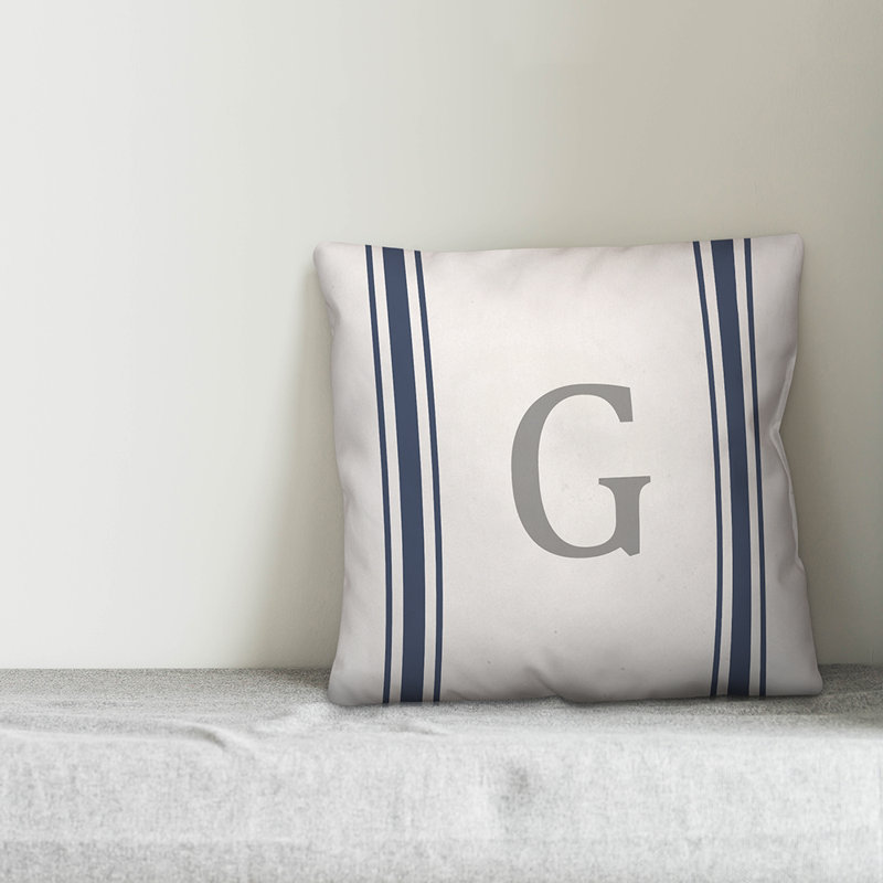 Reversible Throw Pillow, G