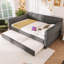 Upholstered Daybed With Usb And Trundle-1791534009