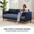 83" W Upholstered Faux Leather Mid Century Living Room Sofa Couch-1082330002