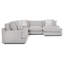 Alla 3 Piece Sectional With Right Arm Facing Loveseat With Reversible Chaise Ottoman-101430073