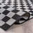 Checkered Black/Ivory Easy-Care Jute-Style Indoor/Outdoor Flat Woven Area Rug-1506320501-1506320489