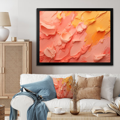 «Pink Radiant Dusk Dream I - Abstract Collages», art mural