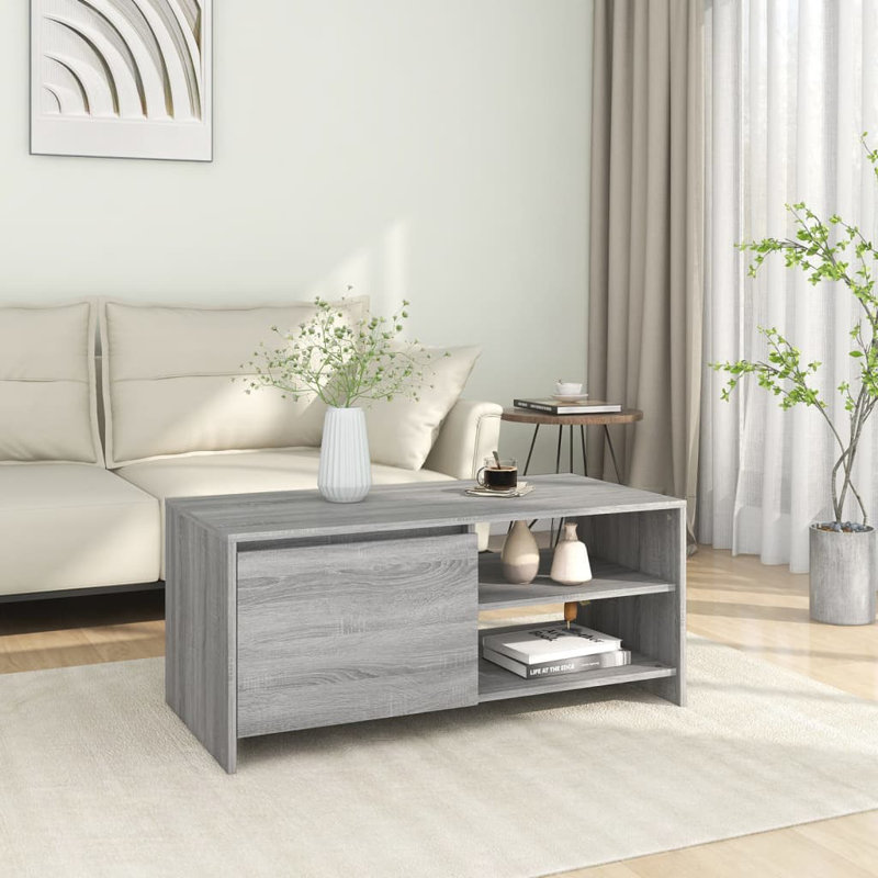 Greysyn Solid Coffee Table with Storage, Grey
