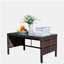 Table basse avec patio extérieur en verre trempé transparent-1720570026