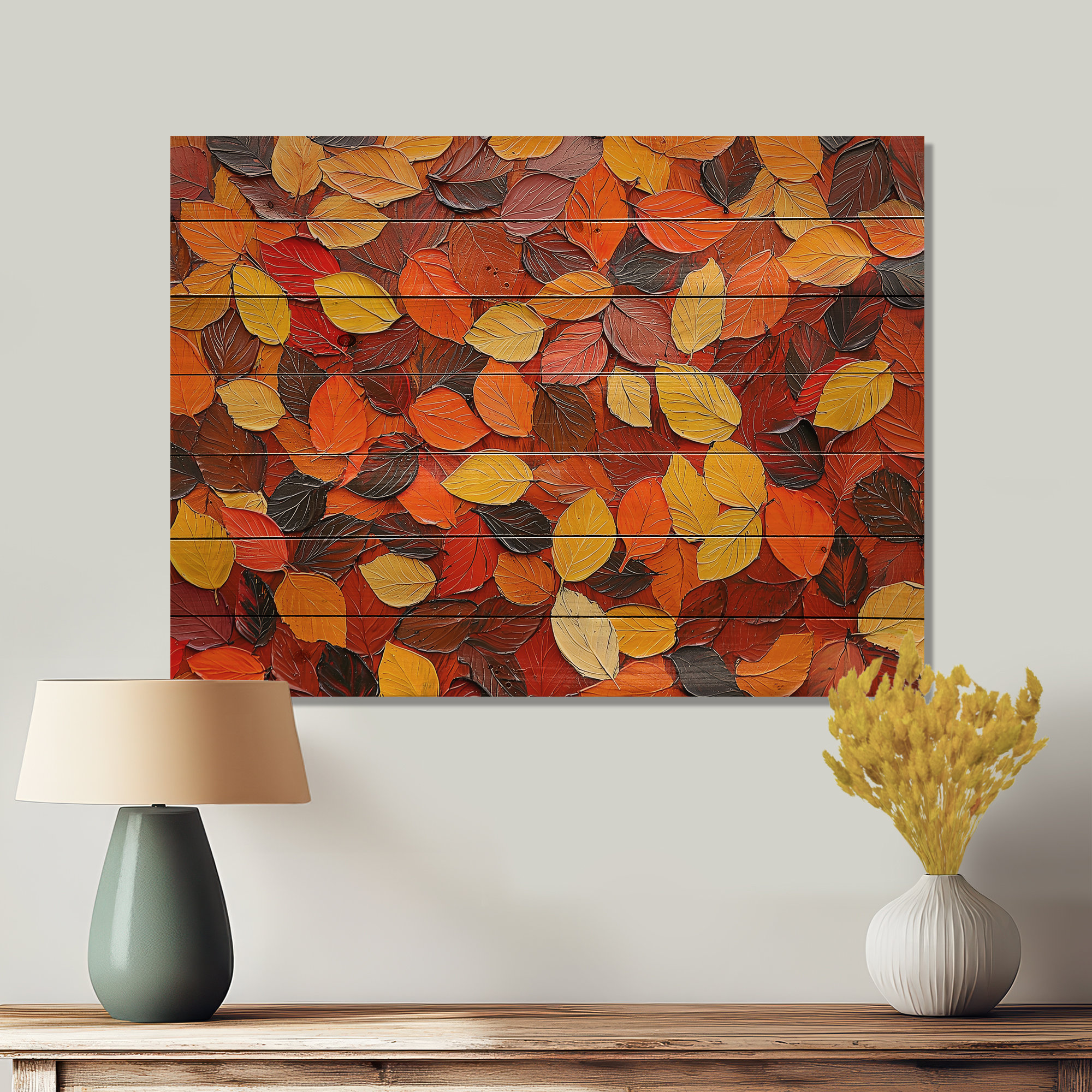 Ophelia & Co. Autumn Leaves In Canada II - Traditional Wooden Wall Art ...