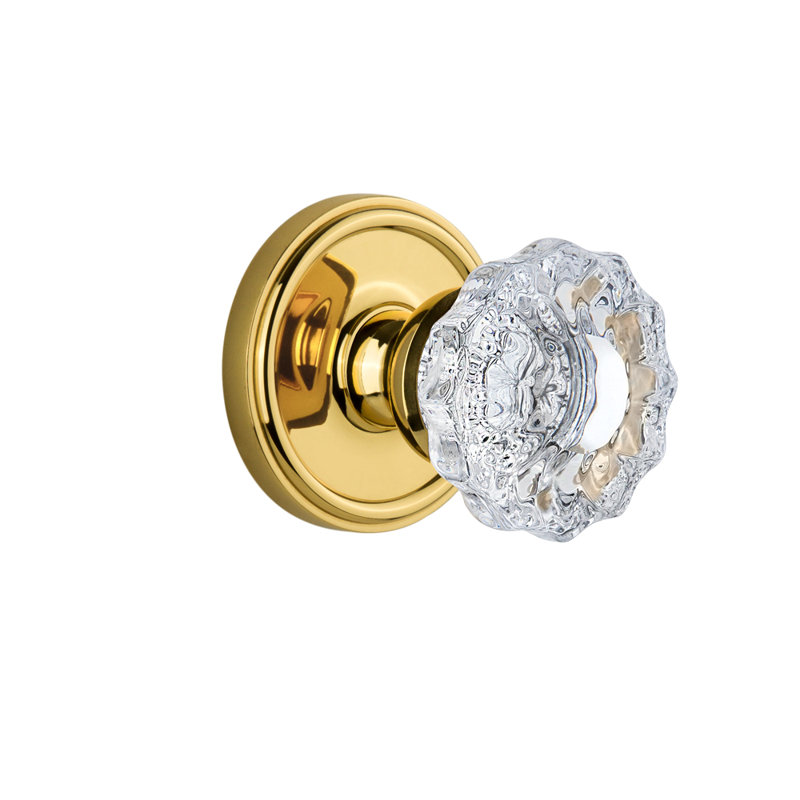 Pommeau de porte Grandage Georgetown, Laiton poli, 2-3/4"
