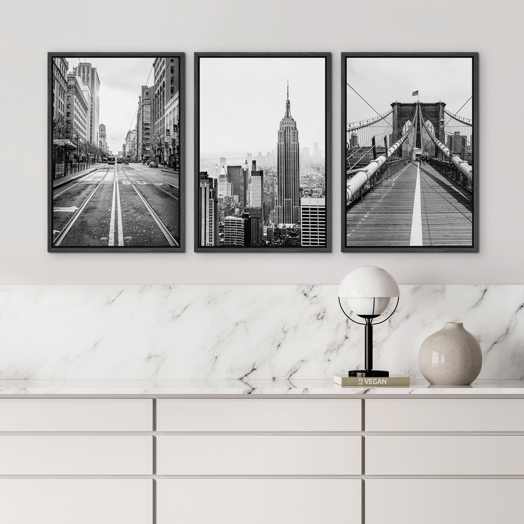 IDEA4WALL Photo Brooklyn Bridge In New York City Buildings Modern