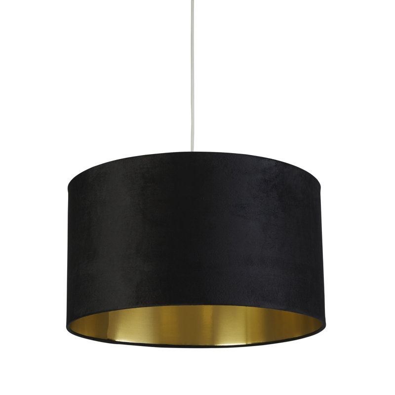 28cm H Velvet, Plastic And Mild Steel Traditional in Black And Gold