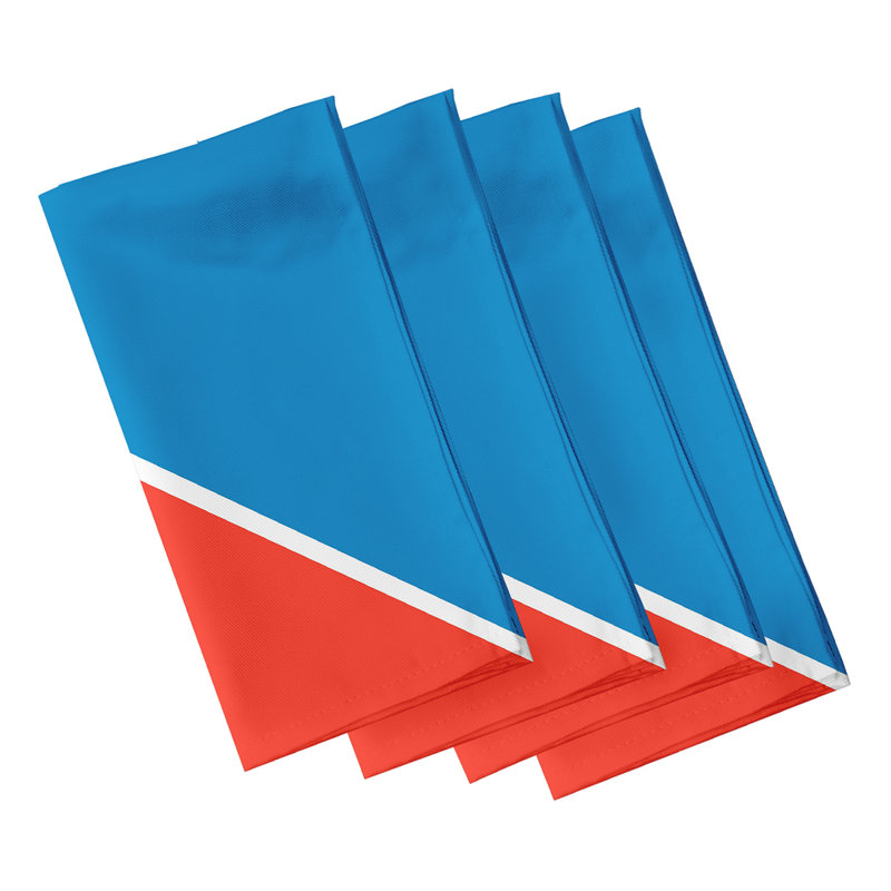 Lataria Anchor Flag Napkins, White
