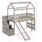 Loft Bed With Storage Stairs And Slide-2041445657
