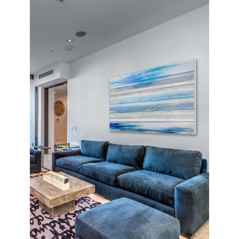 «Baia Azul» par Parvez Taj, reproduction sur bois, H 24 po x l 36 po x P 1,5 po