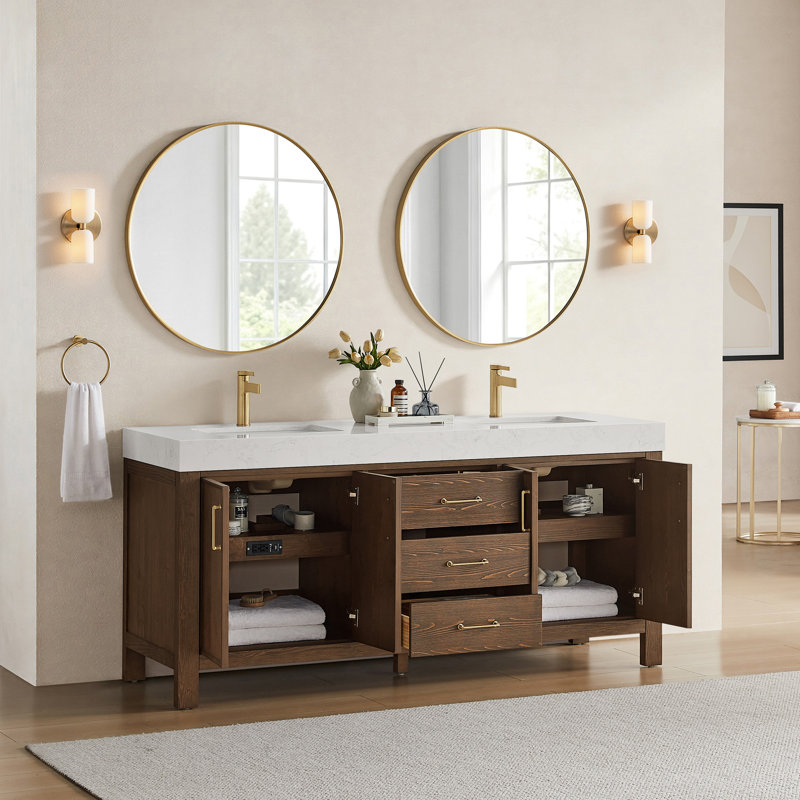 Double Bathroom Vanity with Top