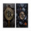 Black Bitcoin - ensemble de 2 reproductions d'art sur toile abstraites-1064346943-1064346940