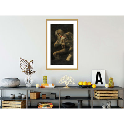 Saturn Devouring His Son by Francisco de Goya y Lucientes - Giclee Framed Print