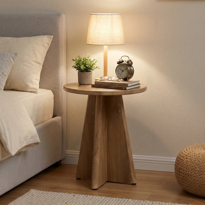 Pedestal Side Table Set, 1