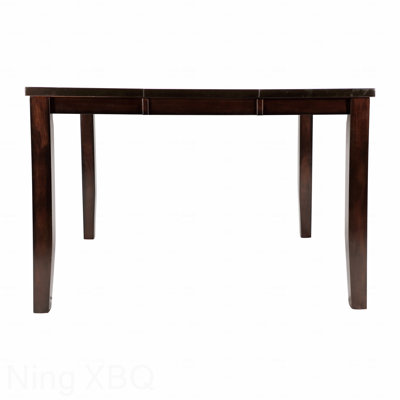 Counter Height Dining Table Mango Veneer Wood Extension Leaf