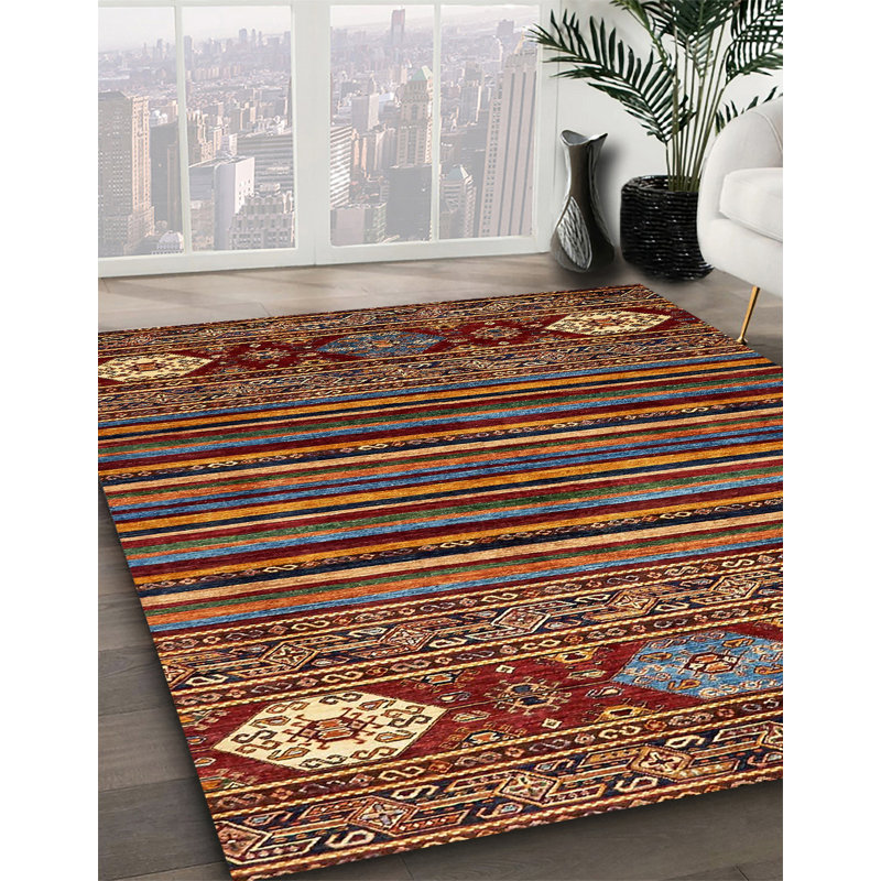 Abstract Indoor Rug, Rectangle 7' x 10'