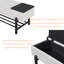 Banc de rangement rembourré de style campagnard avec caractéristiques de sécurité et confort durable-543701480-543701481