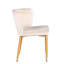 Chaise d'appoint en velours à dossier incurvé avec viroles Elegant Kit-2062699393-2062844380