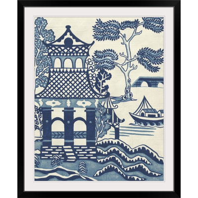 «Willow Landscape I», reproduction d'art graphique Chariklia Zarris