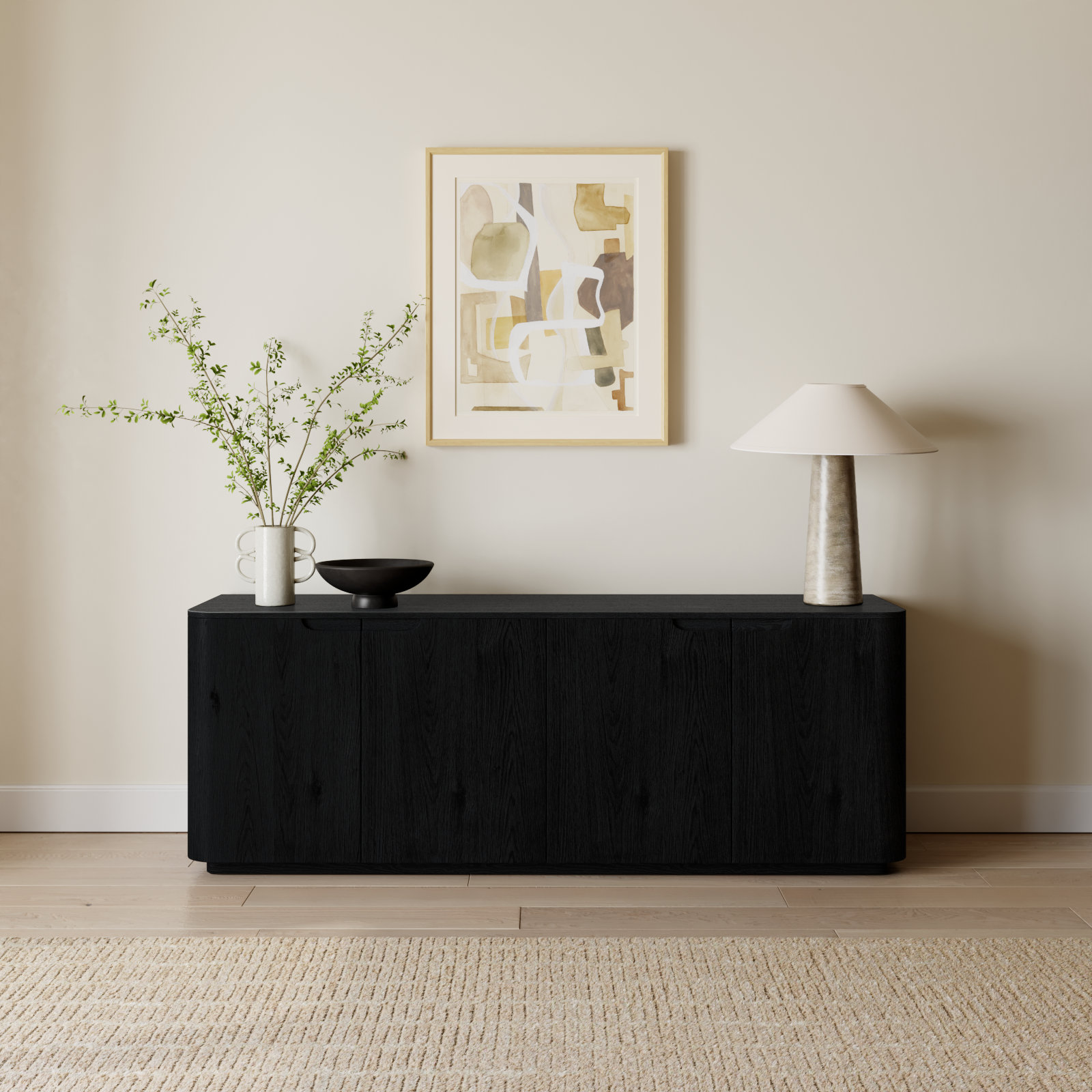 Adelaide 71' Sideboard, Black