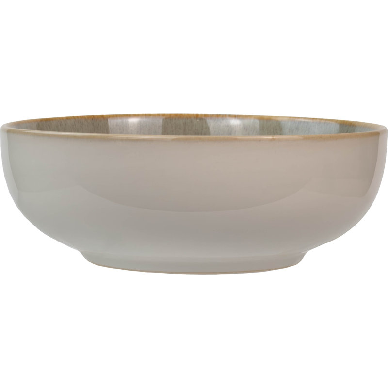 Sango Resona 16-Piece Stoneware Dinnerware Set - Service For 4, Plate And Bowl Set, Moss Green/Cream