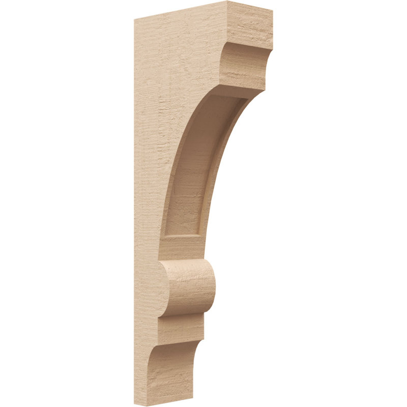 Corbeau en bois de cèdre brut TimberThane, l 4 po x P 8 po x H 24 po, brun clair Diane, H 24 po x l 4 po x P 8 po