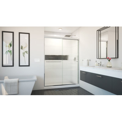 Porte de douche sans cadre Ese l 56 "x H 80" Ese