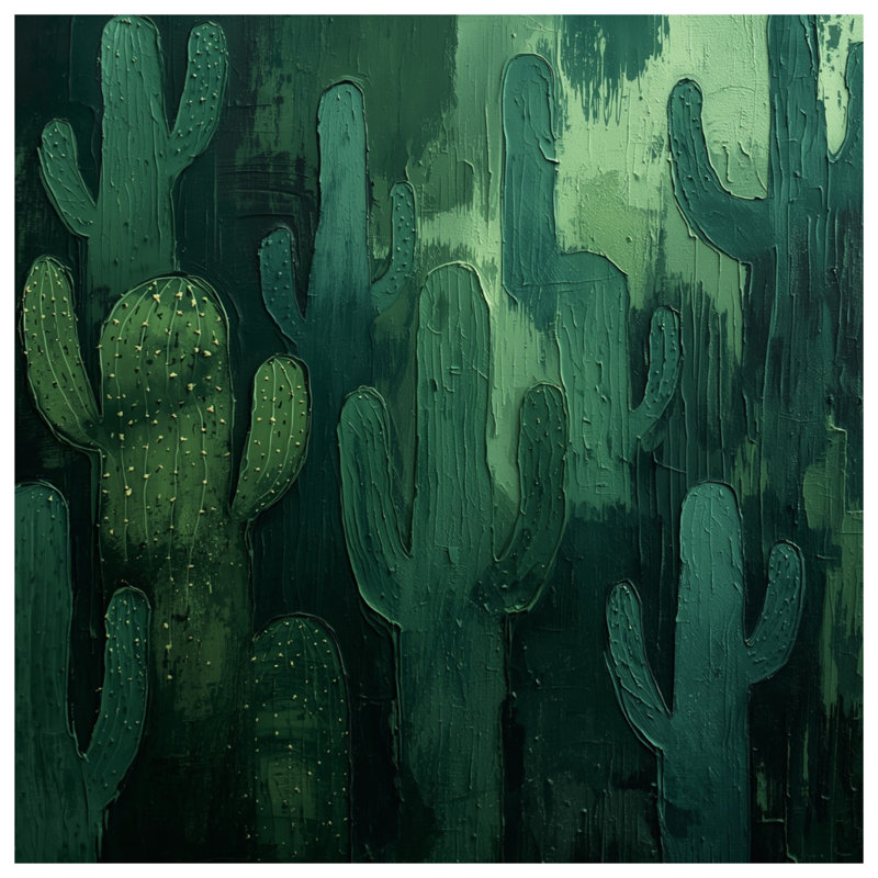 Tapis de bain Green Cactus, L 24 po x L 17 po