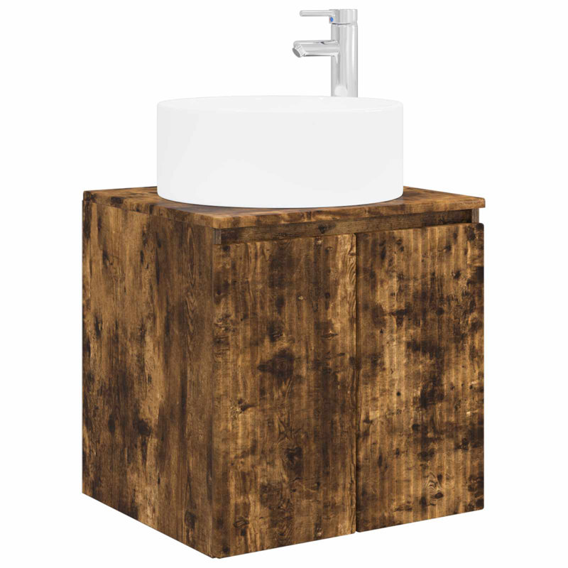 495 mm Bathroom Vanity, Smoked Oak