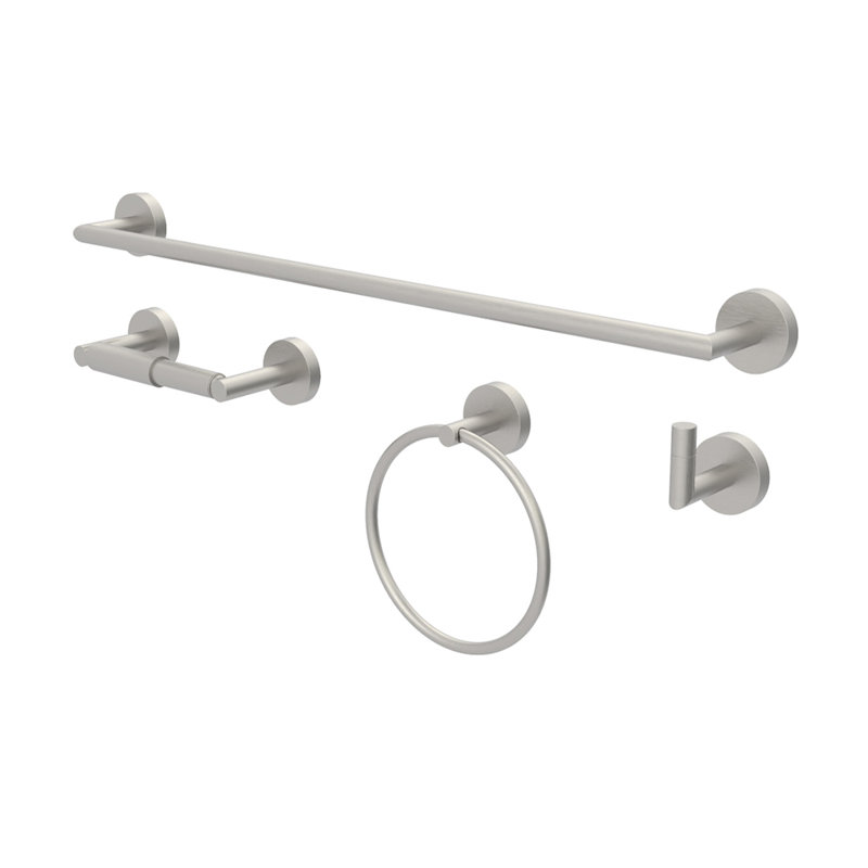 Stainless Steel Towel Ring, Corrosion Resistant Bathroom Wall Organizer with Rust-Proof Zinc Base - Easy Install for Kitchen, Outdoor & Spa